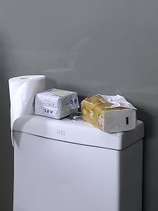 ชั้นวางของในห้องน้ำแบบติดผนังไม่ต้องเจาะ ชั้นวางพลาสติกสำหรับห้องน้ำ [ จัดส่งฟรี ]