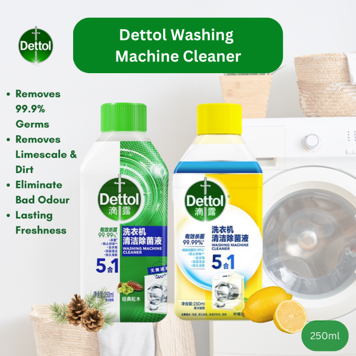 Dettol Washing Machine Deep Cleaning Liquid Lemon Citrus Burst Pine