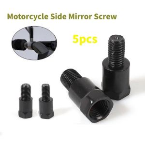 5PCS Motorcycle Side Mirror Screw Scooter Rear Mirror Adapters Changing Screw Bolt Clockwise Universal
