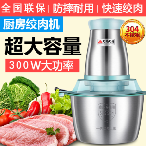 Máy Xay Thịt Điện Gia Dụng Nhỏ Máy Khuấy Thịt Đa Năng Bằng Thép Không Gỉ Máy Khuấy Nhồi