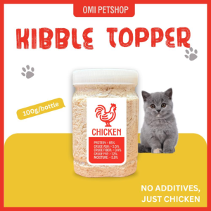 2026 SALES OMI Petshop 10g/Pack Kibble Topper Appetite Booster for Cat and Dog 10gram per pack freeze dried chicken cube