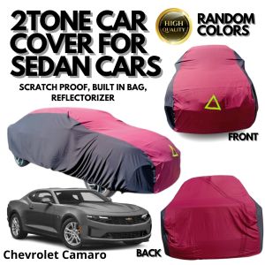 ROS 2TONE CAR COVER FOR  Chevrolet Camaro| 2TONE CAR COVER FOR SEDAN CARS| DUST PROOF | SUN PROOF | RANDOM COLOR