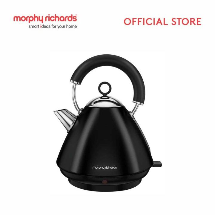 Morphy Richards Accents 1.5L Traditional Pyramid Electric Kettle Black Lazada PH