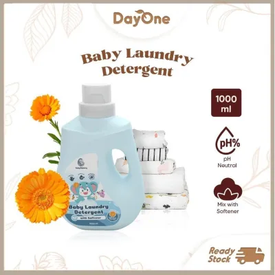 Day One x EZBM【2in1 Gentle Baby Laundry Detergent 】with Soothing Softener| pH Neutral | 1000ml Pencuci Baju Bayi