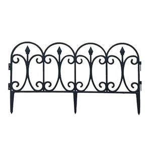 4Pcs Garden Fence Garden Flower Bed Edging Border Fence，for Flower Beds and Landscaping