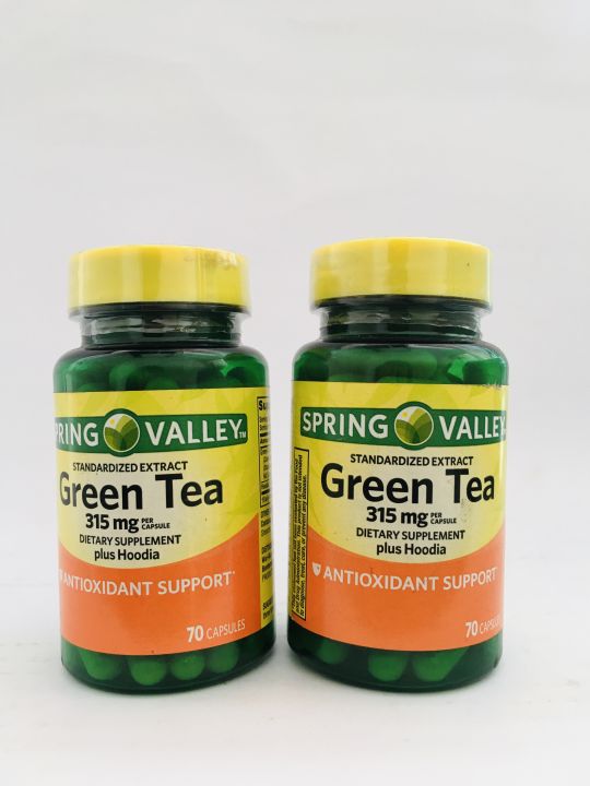 Spring Valley Green Tea Extract 315mg 70 Capsules SALE PACK Of 2