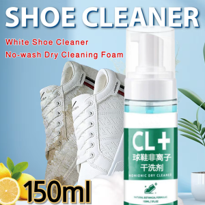 White Shoes Cleaner Dry Cleaning Agent For Sports Shoes Wash-Free Shoes Decontamination Stain Remover Sneakers Cleaning Foam Spray  鞋子免洗泡沫清洁剂