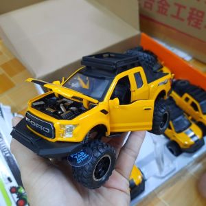 Đồ chơi mô hình xe ô tô bán tải Ford offroad F150 tỉ lệ 1:32 bằng hợp kim- xe đồ chơi cho trẻ em có âm thanh và đèn mở được cửa xe