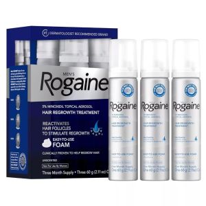 Rogaine Men Minoxidil 5% Foam Hair growth Minoxidil For Hair Loss And Hair growth Topical Treatment[Fast Shipping]