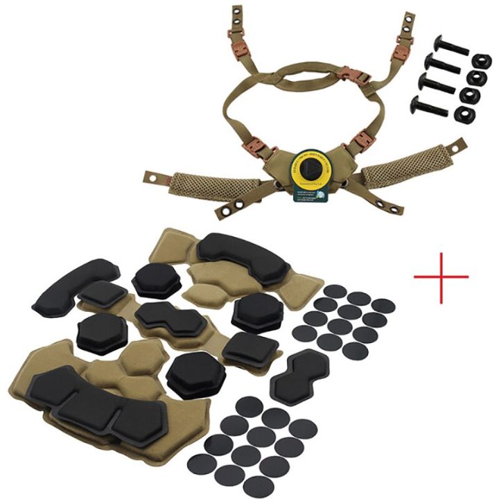 Tactical Airsoft Paintball Helmet Suspension System Protective Pads Gen4 Memory Foam Pad for