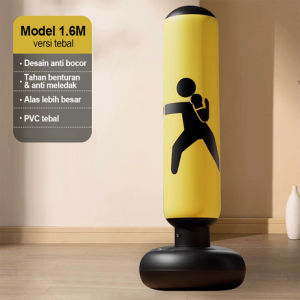 Alat Samsak Tinju Berdiri Samsak Tinju Boxing Punch Target Inflatable 1.6 Meteri Kids&Adult Sand Bag