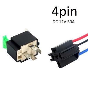 [HCM] 1 bộ jack cắm Rơ le DC 12V 4 pin/5 pin kèm cầu chì 30A (Standard) cho ô tô xe hơi