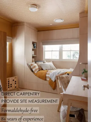 【SG Local Contractor】【Custom Furniture】Bedroom Design & Renovation /Bay Window /storage bed/Headboard/ Loft Bed/ Wardrobe/Dressing Table/ Studya Table / Carpentry works