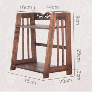 ชั้นวางหนังสือ ชั้นวางโครงสร้าง ไม้สัก แข็งแรง สไตล์ วินเทจ