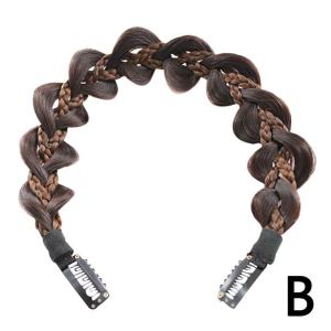 hair extension human hair Vintage Twisted Wig Braided Hair Band Synthetic Chunky Wedding Headwear Twists Party Headband Women Decoratio For Girls