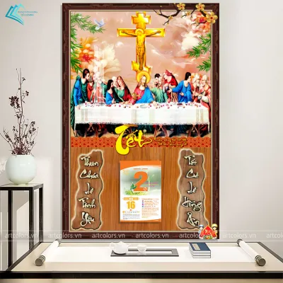 Lịch gỗ tráng gương 2025 - Lịch Tết treo tường Nhiều Mẫu mới - Kích thước 40x60cm - Tặng Kèm Bloc Đại - Bo viền cao cấp