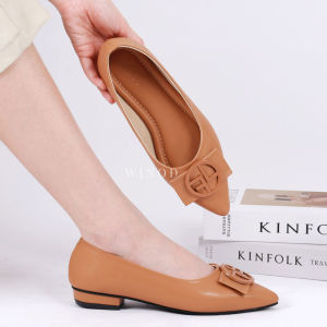 WINOD Ladyna Flatshoes Heels 2cm Pantofel Kantor Wanita Elegan Daily