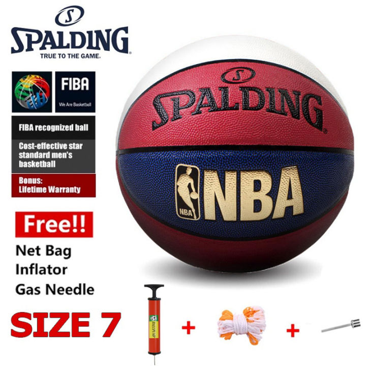 Spalding 74-655Y NBA Golden LOGO indoor outdoor basketball