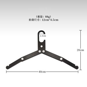 Portabel Dapat Dilipat Di Luar Folding Aluminium Hanger Gantungan  Baju Lipat Baju Portable Lipat Gantungan