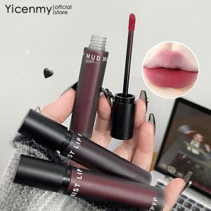 Yicenmy Mousse น้ำหมอกฝีปากโคลน Matte Velvet Lip Gloss กันน้ำยาวนานไม่ติดกับถ้วยเคลือบริมฝีปาก