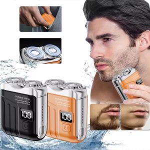 DFVDS with Digital Display Double Head Razor ic Ultra Clean Mini Electric Shaver Portable Rechargeable Facial Beard Trimmer Household