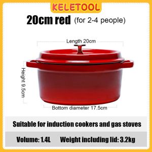 Enamel Cast Iron Oval Dutch Oven Deep Non Stick Casserole with Lid Perfect for Poaching Braising Sourdough Baking