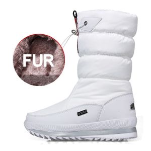 XueChur Women snow boots platform winter boots thick plush waterproof non-slip boots fashion women winter shoes warm fur boots Women