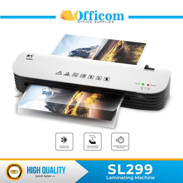 Officom Sl299 A4 Size Laminator Hot And Cold Heavy Duty Laminating