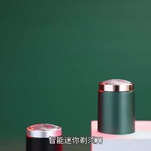 Metal Shell Car Charging Electric Shaver With A Large Mesh Design And A Beard Trimming Tool Portable And Efficient