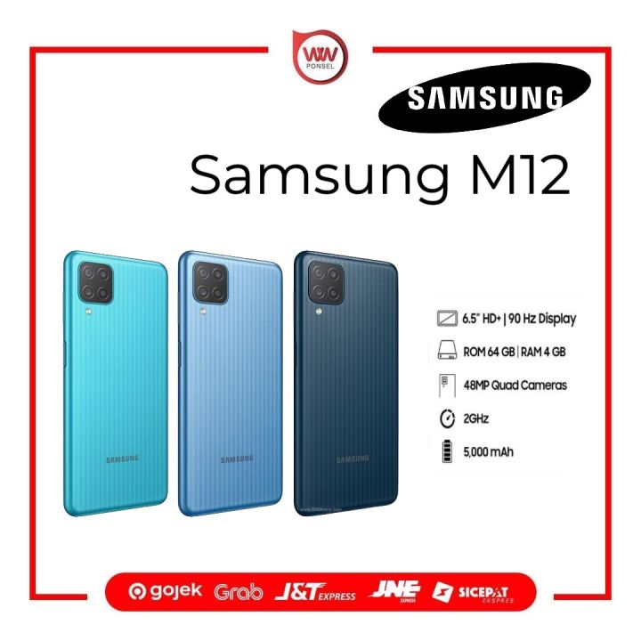 Hp Samsung M12 RAM 4GB Internal 64GB Garansi Resmi Lazada Indonesia