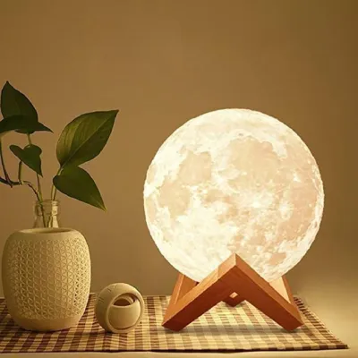 3D Moon Lamp Light The Moon Represents My Heart Changing color