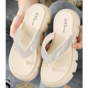 Sandal Jepit Jelly Wanita Wedges Import H.Y.S Hak Sedang 8386