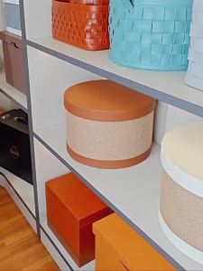xpkQ Leather Lid Storage Waterproof Moisture-proof Anti Mold Side Table Multifunctional Light Luxury Leisure Home Storage 5B8Q6