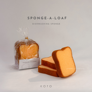KOTO Bread Dishwashing Sponge / Spons Cuci Piring / Sabut Busa / Cleaning / Pembersih Pencuci Unik Estetik / Sponge Roti