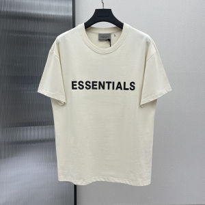 fog硅胶短袖复线胸前字母ESSENTIALS美式短袖T恤夏潮流宽松高街男