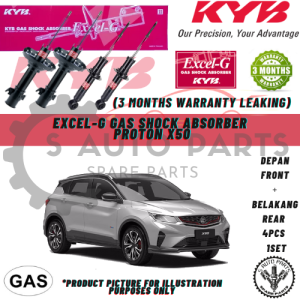 PROTON X50 (FRONT OR REAR) 100% KAYABA KYB EXCEL-G GAS SHOCK ABSORBER
