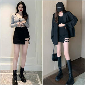 พร้อมส่งจากไทย กระโปรงสั้น แต่งห่วง มี 2 แบบ พร้อมส่งจากไทย