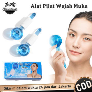 Cooling Ice Globes Roller 2pcs Alat Pijat Wajah Alat Massage Wajah - Meningkatkan Fungsi Kulit dengan Peningkatan Sirkulasi Darah dan Kolagen (Ready Stock)