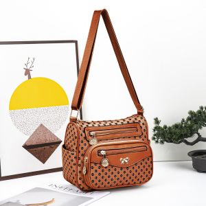 CJH BAGS# 331 LEATHER MATERIAL ADJUSTABLE SLINGBAG AND SHOULDERBAG FOR WOMEN