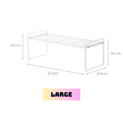 🇸🇬SG Ready Stock🇸🇬 2 Layers Space Saving Kitchen Rack Shelves Organizer Storage