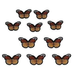 10Pieces Embroidered Applique Butterfly Patches Iron On Butterfly Patches for Kid Clothing Jeans Jackets Dress Hat Bag