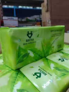 Soft Cotton Tissue 60 Sheets Shuta < S-5060 > 200mm X 250mm Soft and Absorbent (Luckystar.shop.ph)