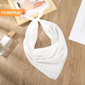 【PCWFKef】 Haimeikang màu rắn Turban hairbands Headband phụ nữ thanh lịch màu đen trắng headwarps thời trang cô gái Bandana tóc phụ kiện