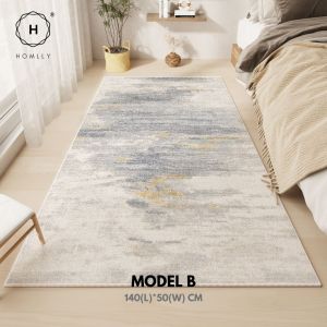 Homlly Modern Contemporary Bedside Corridor Floor Mat Carpet