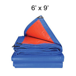6 x 9 Multipurpose Waterproof PE Tarpaulin Canvas Sheet Truck Cover Canvas Canopy Kain Kanvas Khemah Kanopi Kolam Lori