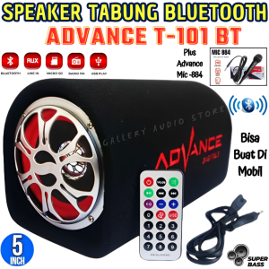 Speaker Advance T-101BT 5 Inch + Mic Advance 884 [Karaoke/USB/TF/FM/5 Inch] | Speaker Bluetooth Full Bass 5 Inch Subwofer Car Salon Bluetooth Full Bass / Salon Aktif / Speker Aktif / Speaker Aktif / Spiker Aktif / Subwoofer Aktif | Gallery Audio