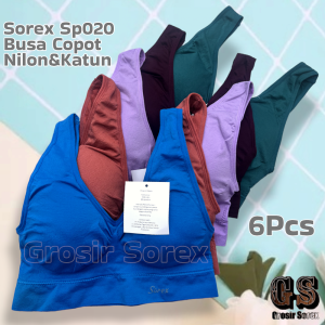 12 Pcs Sorex Bra Sport Polos SP020 SP021 Free Size Bra Olahraga Spandekn stretch