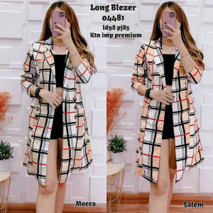LONG BLAZER NEYLA SCUBA PREMIUM BEST SELLER / BLAZER WANITA PANJANG KOREAN STYLE