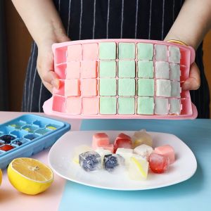 36 Grid Silicone Ice Cube Molder Stackable Ice Maker Tray for Whisky Cocktail Juice DIY Drinks