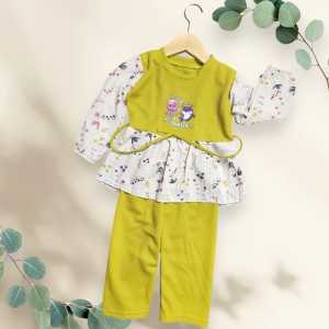 COD Baju Setelan Anak Perempuan Hornet Knits Usia 2-6 Tahun kringkel textur